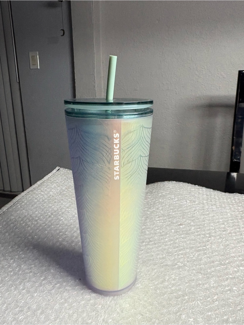 Starbucks 50th Anniversary Frosted Iridescent Siren Tail tumbler